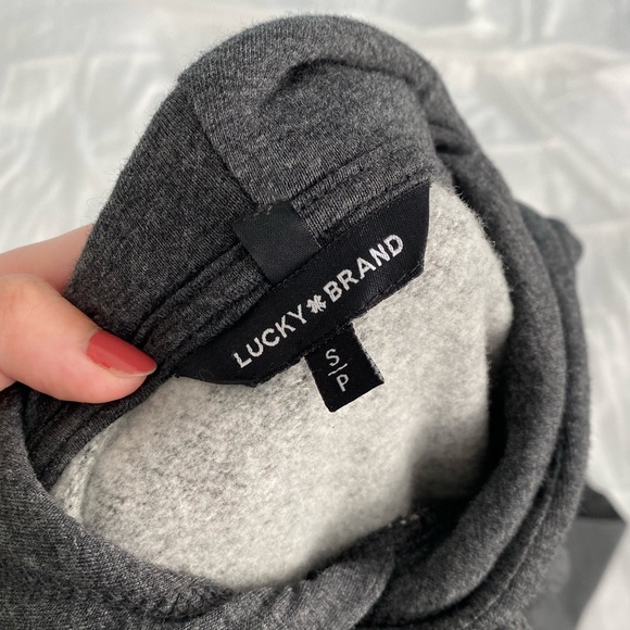 Lucky Brand Grey Hoodie (Size: S) - Picture 2 of 2